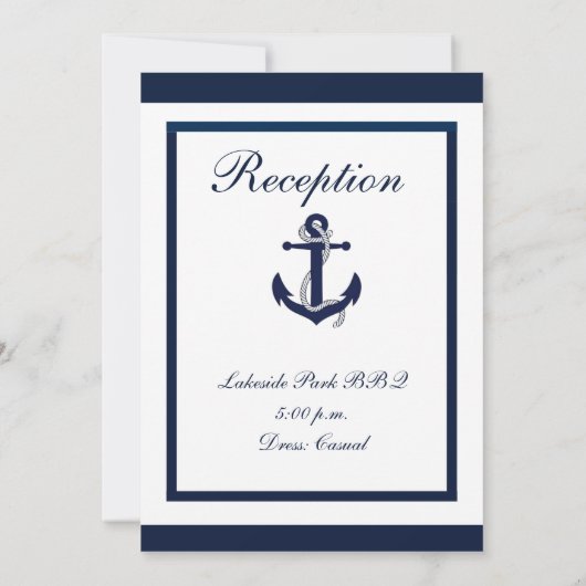 Navy Anchor - Weddenschap Kaart (Achterkant)