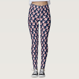 Navy Anchor Women's Leggings
