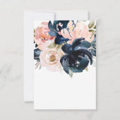 Navy and Blush gender onthullen Dank je wel. Bedankkaart (Achterkant)