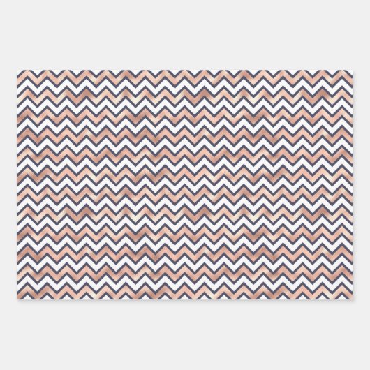 Navy and Blush Party | Blauwe roze Confetti ballon Inpakpapier Vel (Voorkant 3)