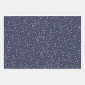 Navy and Blush Party | Blauwe roze Confetti ballon Inpakpapier Vel (Voorkant 2)