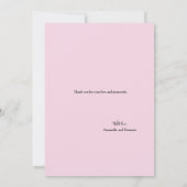 Navy and Blush Pink Script Bedankt voor Collage (Achterkant)