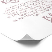 Navy and Blush Streamers The Ring Game Sign Poster (Hoek)