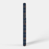 Navy and Brown Plaid Pattern Samsung Galaxy Hoesje (Rechterkant)