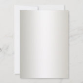 Navy and Gold Afstuderen Invitation Kaart (Achterkant)