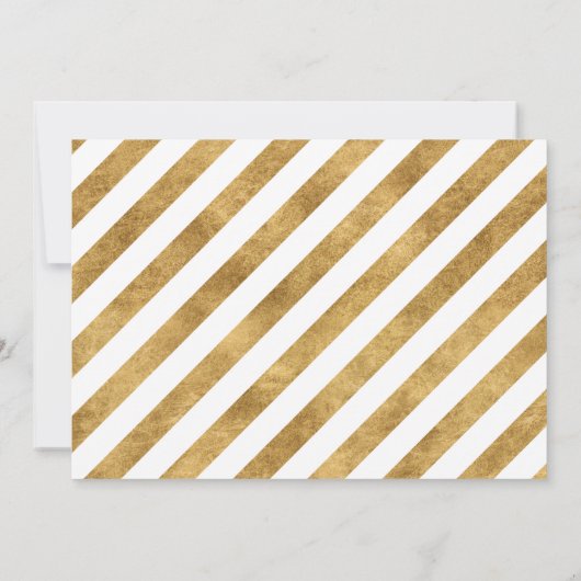 Navy and Gold Faux Folie 2 Foto Afstuderen Aankondiging (Achterkant)