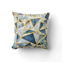 Navy and Gold Geometric Pattern
