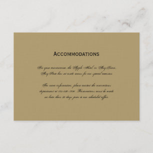 Navy and Gold Masquerade Wedding-kaart Informatiekaartje