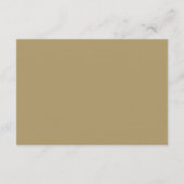 Navy and Gold Masquerade Wedding-kaart Informatiekaartje (Achterkant)