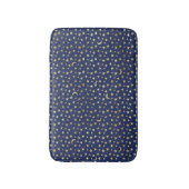 Navy and Gold Moon en Stars Bath Mat (Voorkant Verticaal)