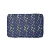 Navy and Gold Moon en Stars Bath Mat (Voorkant)
