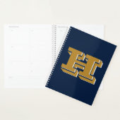 Navy and Gold School Pride Color Style Monogram Planner (Display)