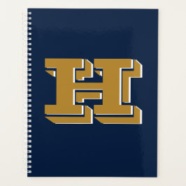 Navy and Gold School Pride Color Style Monogram Planner