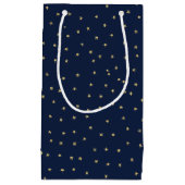 Navy and Gold Stars Klein Cadeauzakje (Voorkant)