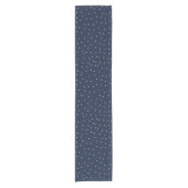 Navy and Gold Stars Korte Tafelloper (Voorkant)