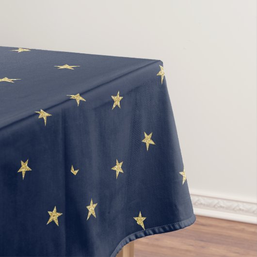 Navy and Gold Stars Tafelkleed (Voorbeeld)