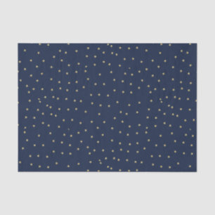 Navy and Gold Stars Tissuepapier