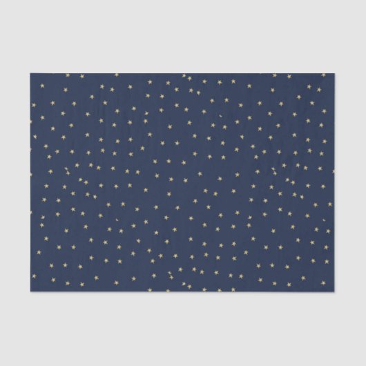 Navy and Gold Stars Tissuepapier (Voorkant)