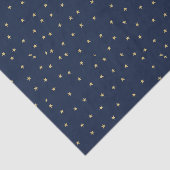 Navy and Gold Stars Tissuepapier (Detail)