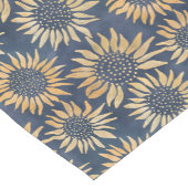 Navy and Gold Sunflower Pattern Korte Tafelloper (Hoek)