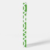 Navy and Green Trellis Monogram Case-Mate iPhone Case (Achterkant / Rechts)