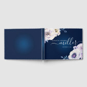 Navy and Lila Roos Wedding Gastenboek (Volledig)