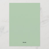 Navy and Mint Doodle Rattle and Bow Baby Shower Kaart (Achterkant)