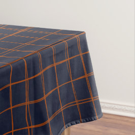 Navy and Rust Thread Pattern Tafelkleed