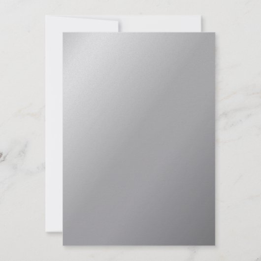 Navy and Silver Foil Bridal of Baby shower van Mai Kaart (Achterkant)