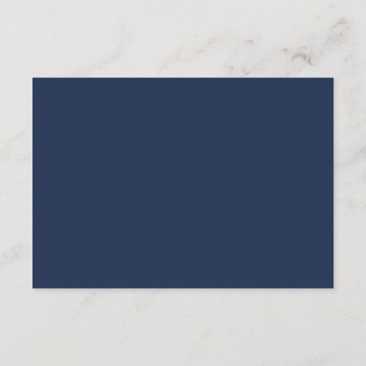 Navy and White Border Hotel Accommodations Kaart (Achterkant)
