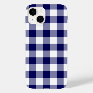 Navy and White Gingham Pattern Case-Mate iPhone Case
