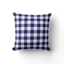 Navy and White Gingham Pattern