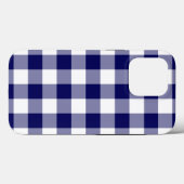 Navy and White Gingham Pset Case-Mate iPhone Case (Achterkant (horizontaal))