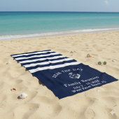 Navy and White - Ontwerp je eigen strandlaken