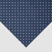 Navy and White Polka Dot Tissue Paper Tissuepapier (Detail)