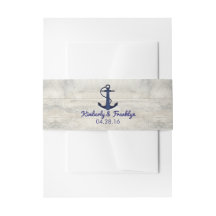 Navy Anker en Driftwood Beach Bruiloft