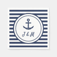 Navy Anker Nautisch Thema Custom Boat Bruiloft