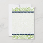 Navy Apple Groene DIY Opvouwbare Tent Place Kaarte Kaart (Voorkant)