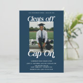 Navy Athlete Afstuderen wist Pet op Kaart (Staand voorkant)