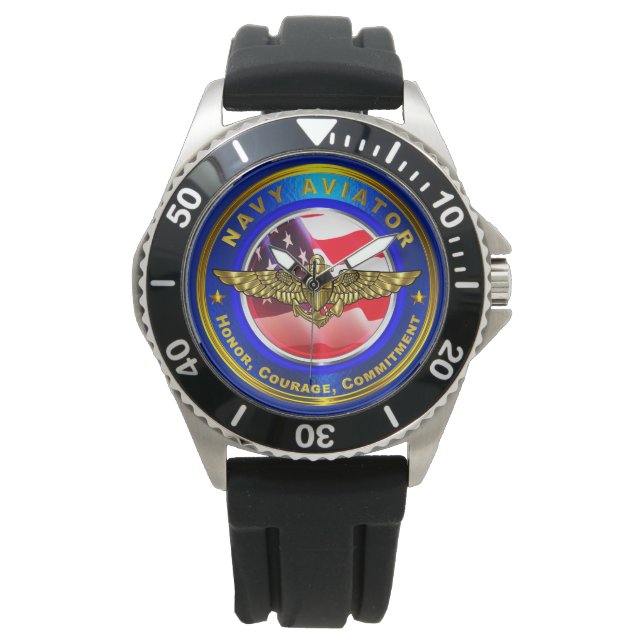 Navy Aviator Watch Horloge (Voorkant)
