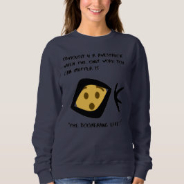 Navy 'Awehit' Basic Boomeranged Trui