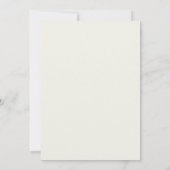 Navy Azuur Loof Eucalyptus Bruiloft Kaart (Achterkant)