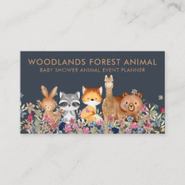 Navy Baby Beer Fox wasbeer Alpaca Visitekaartje