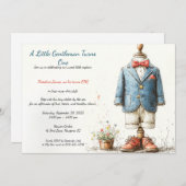 Navy Baby Boy 1e Verjaardag & Parfum Sketch Kaart (Voorkant / Achterkant)