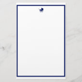 Navy Baby Carriage Briefpapier (Voorkant)