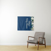 Navy Baby shower Foto Booth Backdrop Foto Prop Wandkleed (In Situ (horizontaal))