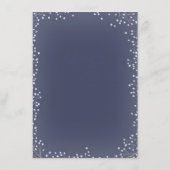 Navy Baby's Breath Wedding Details Informatiekaartje (Achterkant)