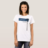 Navy Banner met Lacrosse Stick T-shirt (Voorkant volledig)