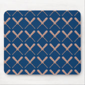 Navy Baseball Bat Muismat (Voorkant)