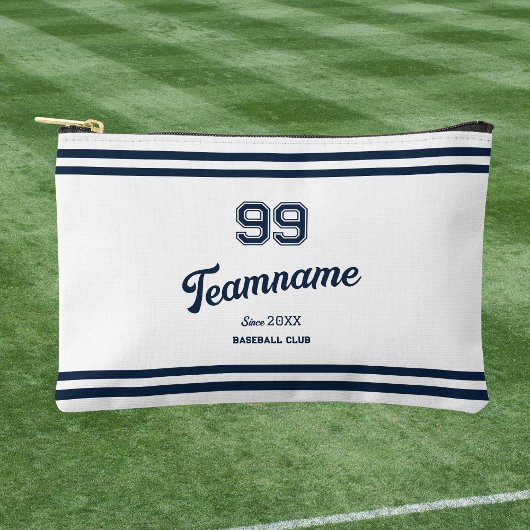 Navy Baseball Club Custom Player Nummer & TeamName Etui